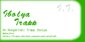 ibolya trapp business card